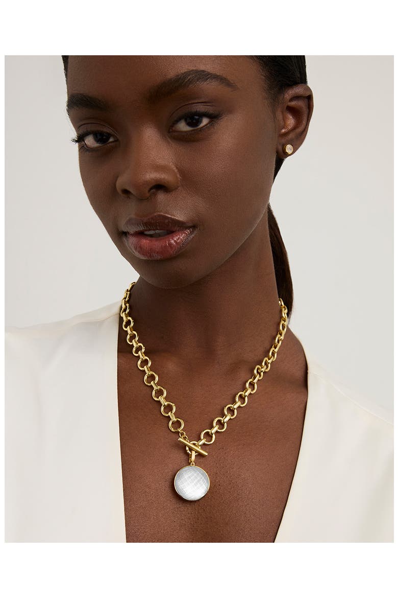 Signature Collar Necklace, Alternate, color, MOONSTONE/ GOLD