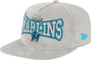 New Era Men's New Era Gray Miami Marlins Corduroy Golfer Snapback Hat