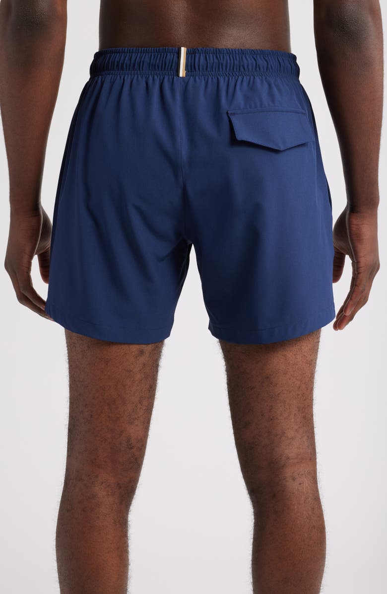 BOSS Tio Swim Trunks, Alternate, color, Navy
