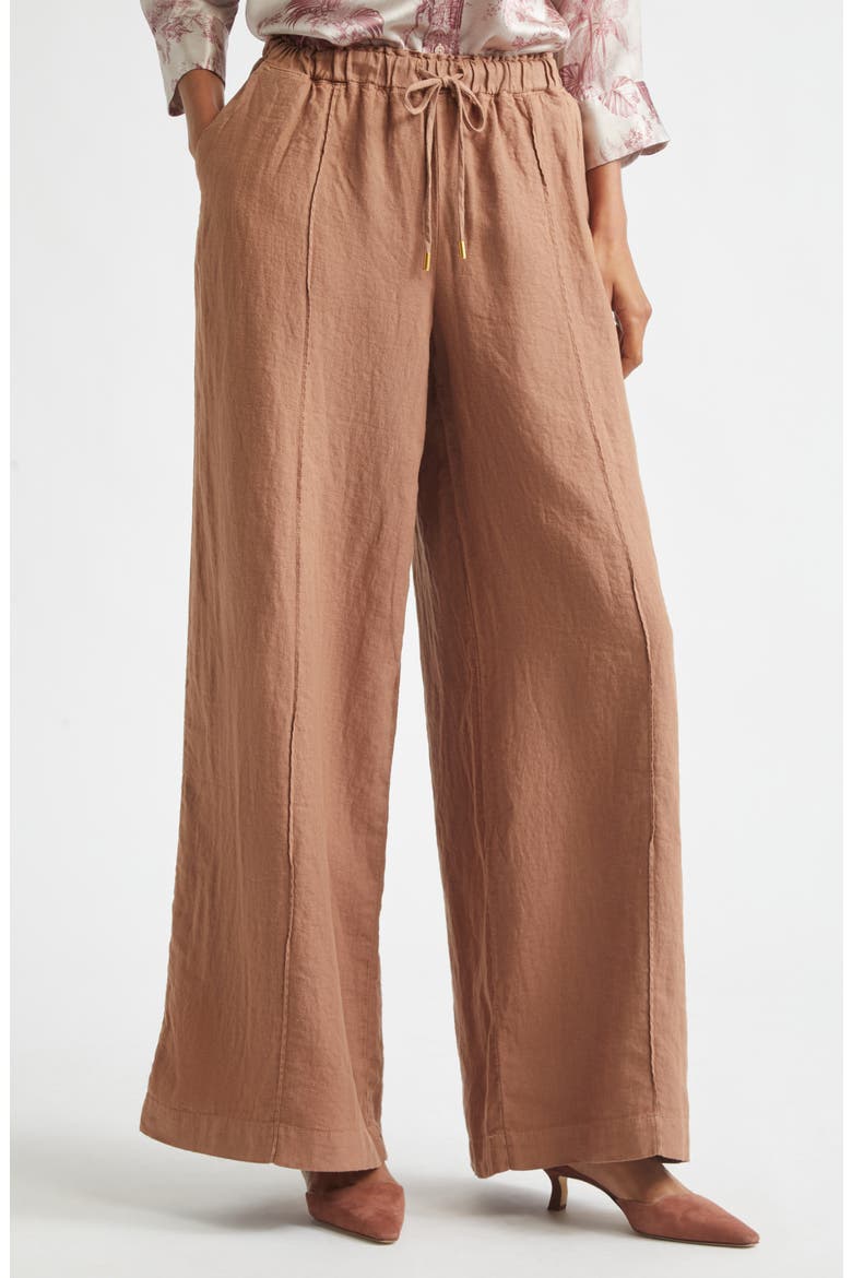 Connie Drawstring Pants, Main, color, HAZELNUT