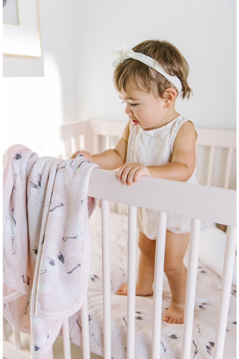 Changing Pad Cover & Fitted Crib Sheet Set, Alternate, color, PINK