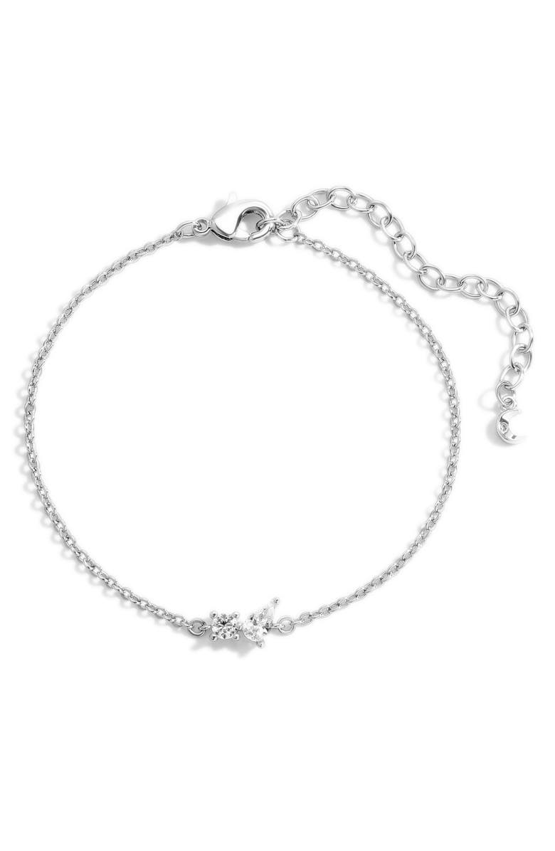 LILI CLASPE Bryn Cubic Zirconia Bracelet, Main, color, Silver
