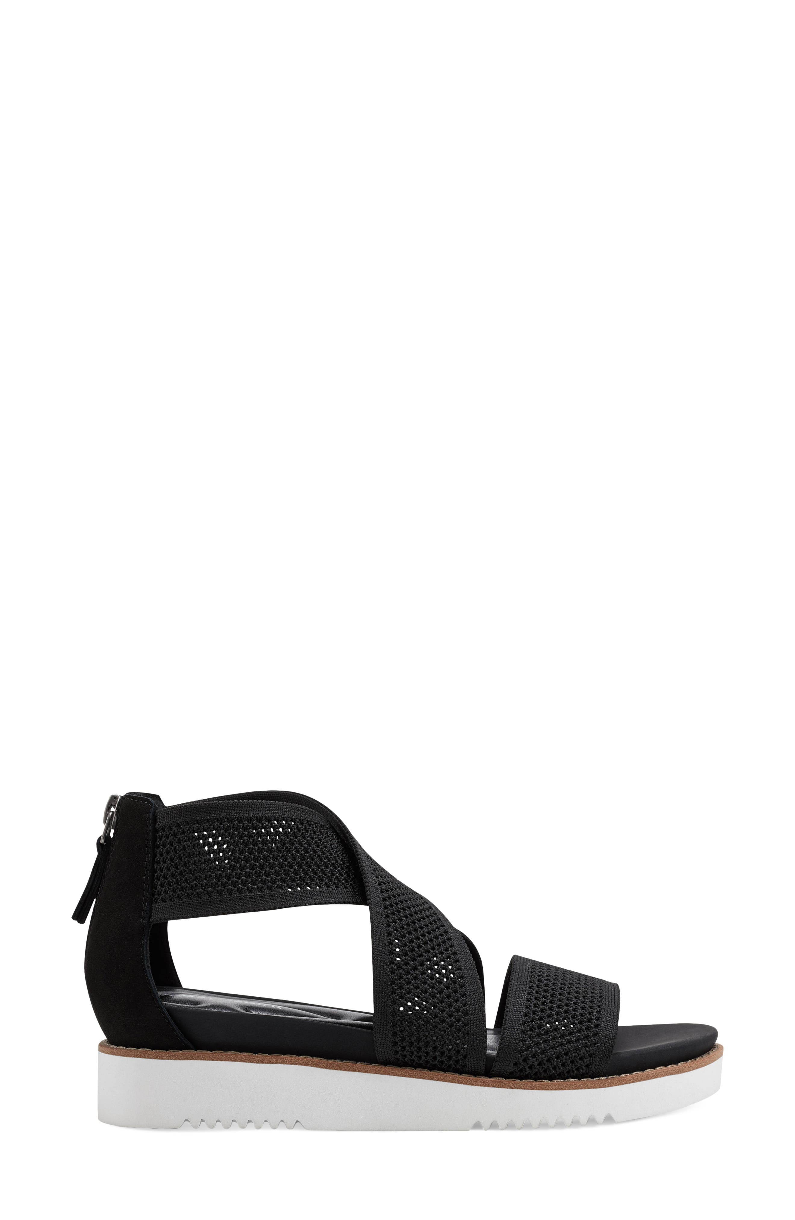 Easy Spirit Wander Strappy Sandal, Alternate, color, Black