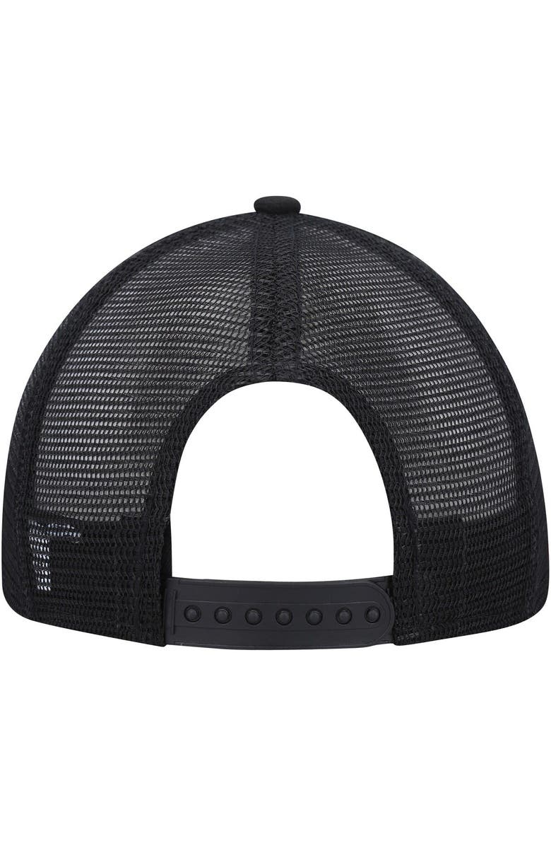 New Era Men's New Era Black San Francisco 49ers Black Excellence Collection Trucker Low Profile 9FIFTY Snapback Hat, Alternate, color, Black