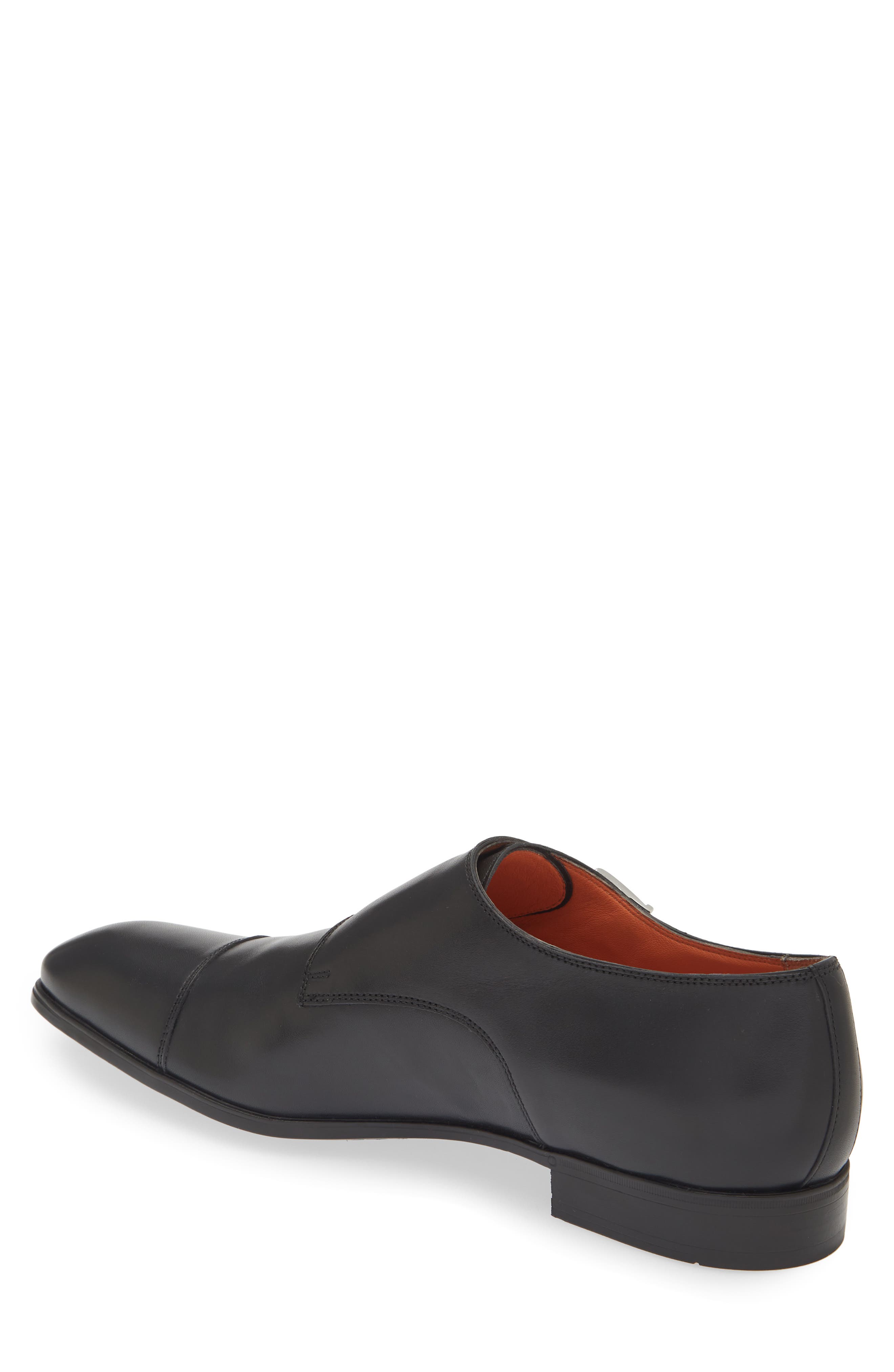 Santoni Beginner Double Monk Strap Shoe, Alternate, color, 