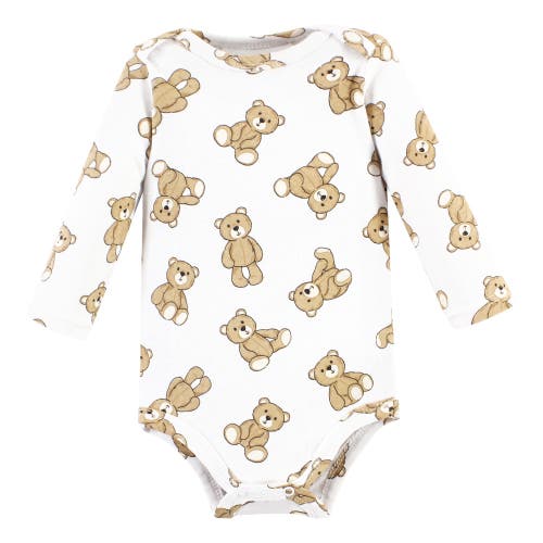Hudson Baby Cotton Bodysuit And Pant Set In White
