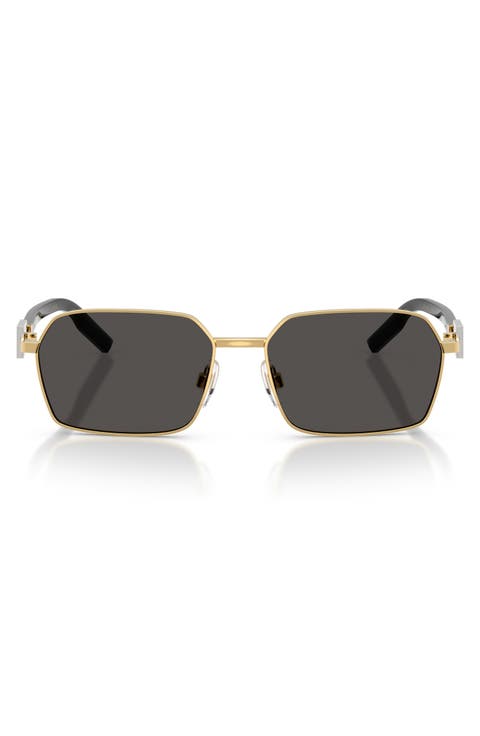 56mm Rectangular Sunglasses
