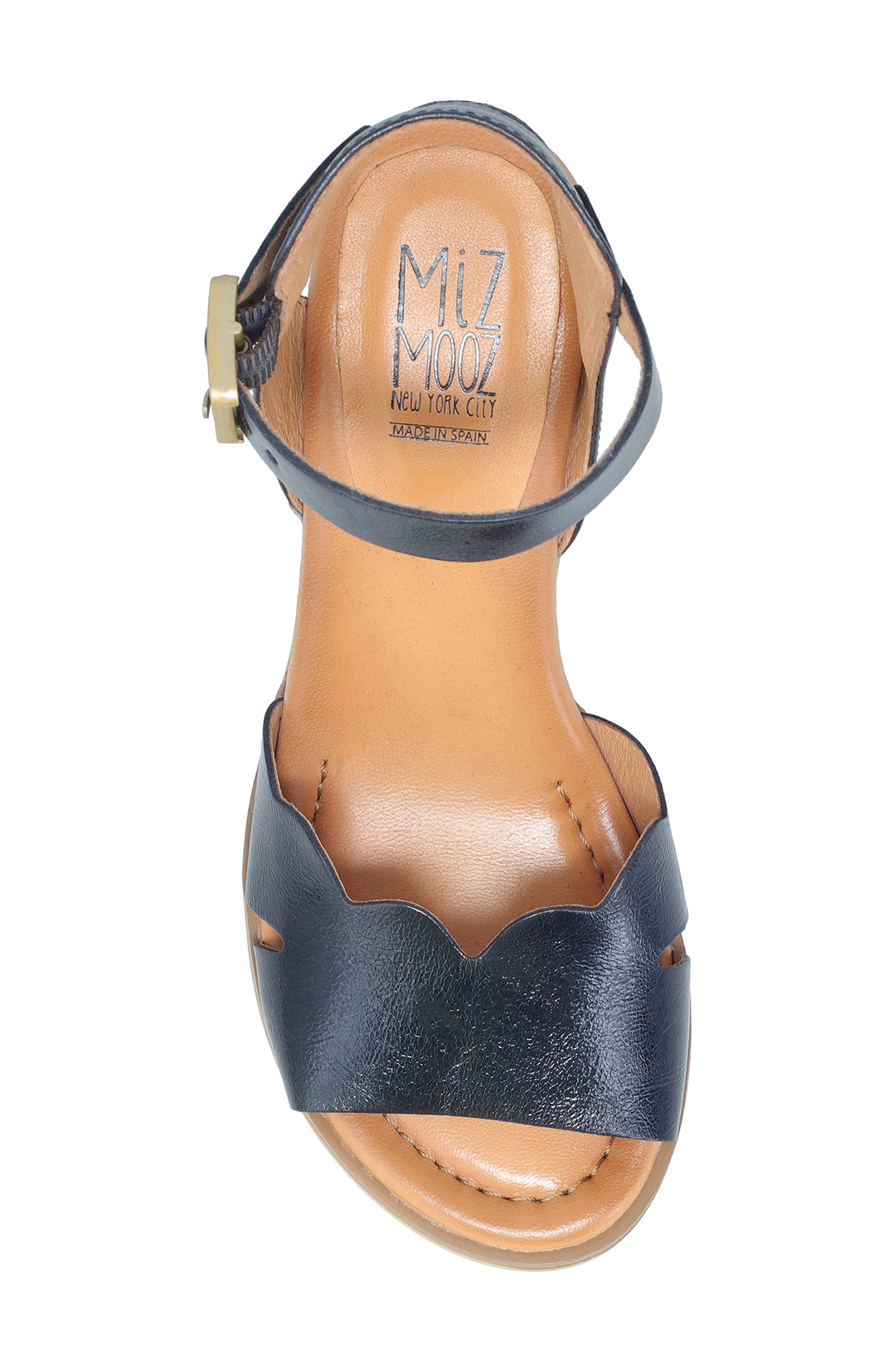 Miz Mooz Reena Block Heel Sandal, Alternate, color, Black