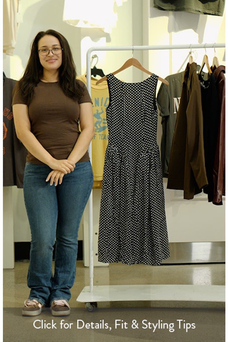 Anelis Polka Dot Sleeveless Fit & Flare Dress video