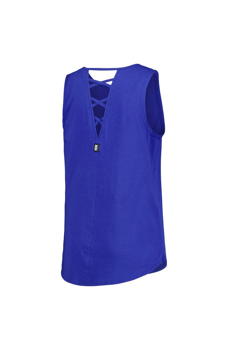 DKNY SPORT Women's DKNY Sport Royal Los Angeles Dodgers Claire Fashion Tri-Blend Tank Top, Alternate, color,