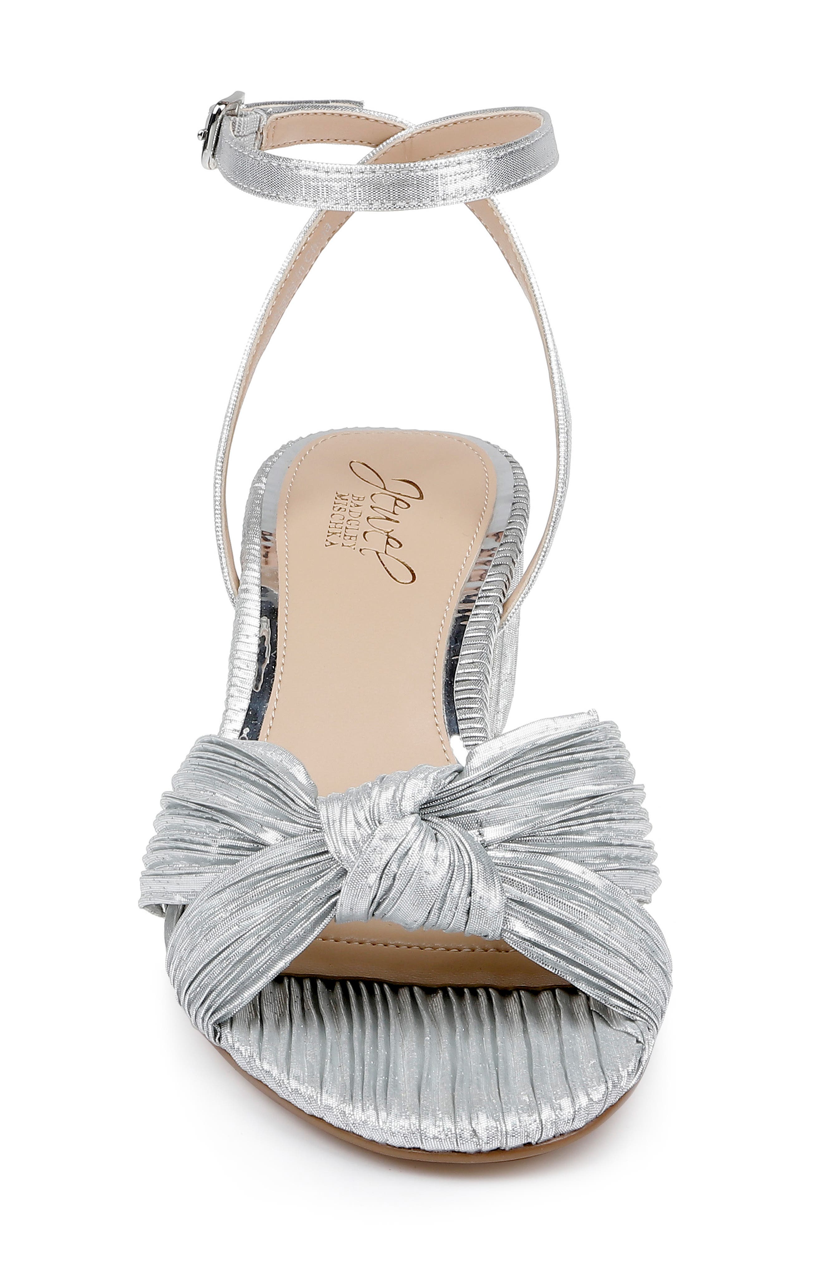 Hudson Ankle Strap Sandal, Alternate, color, SILVER/FAB