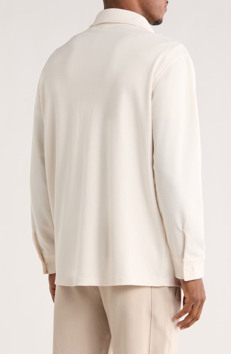 90 DEGREE BY REFLEX Reamy Textured Shacket, Alternate, color, White Dove