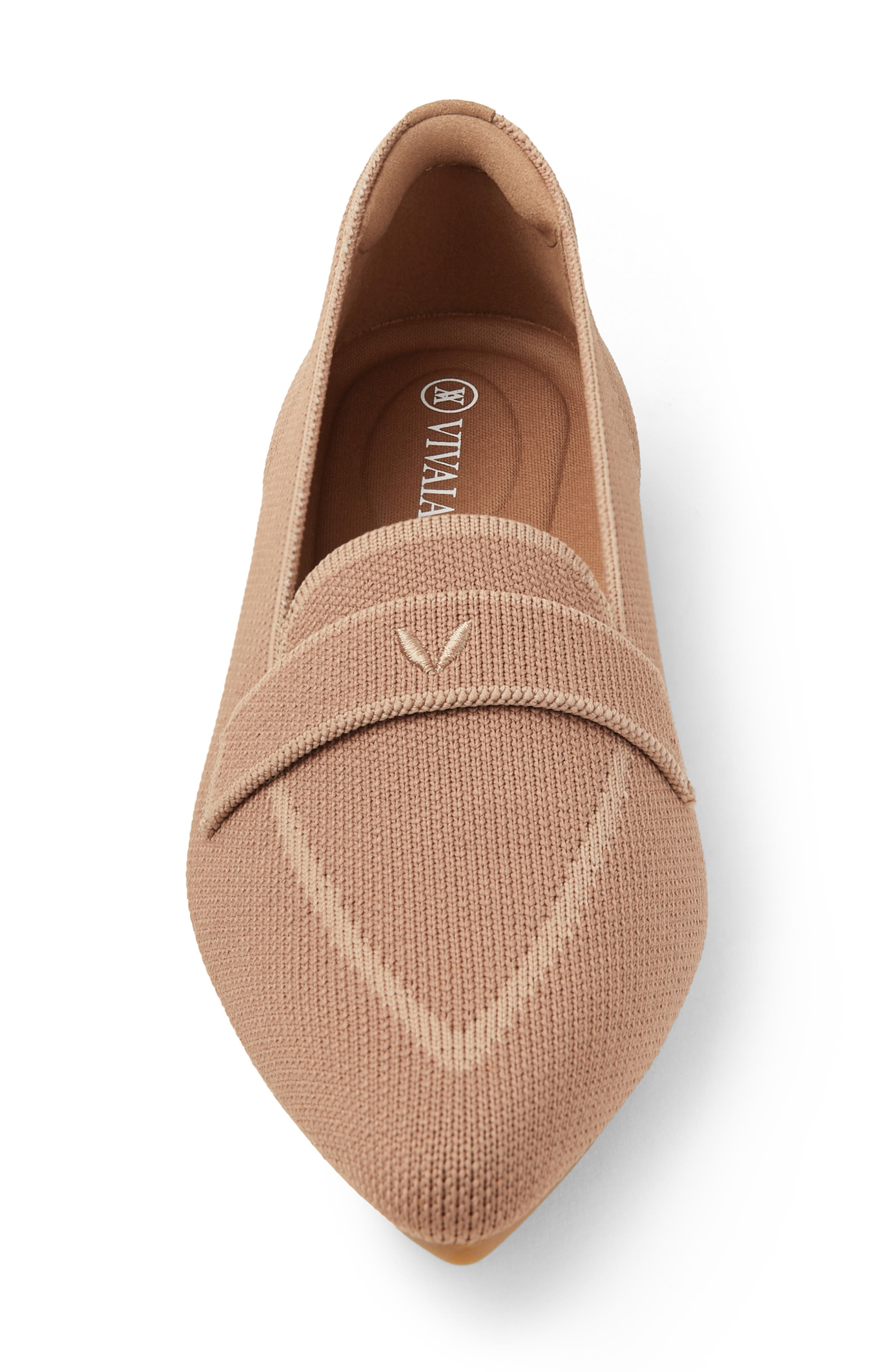 Amelia Pointed Toe Loafer Flat, Alternate, color, BEIGE PEACH