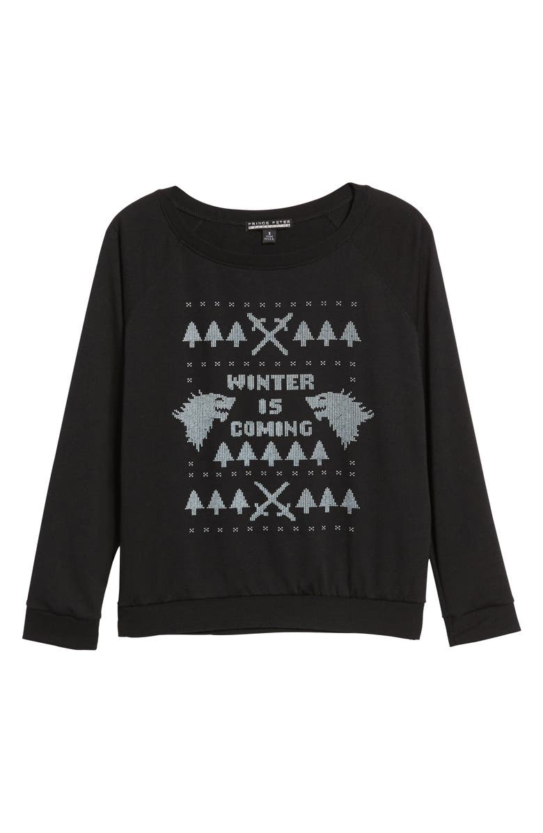 Prince Peter Winter Is Coming Sweatshirt, Alternate, color,