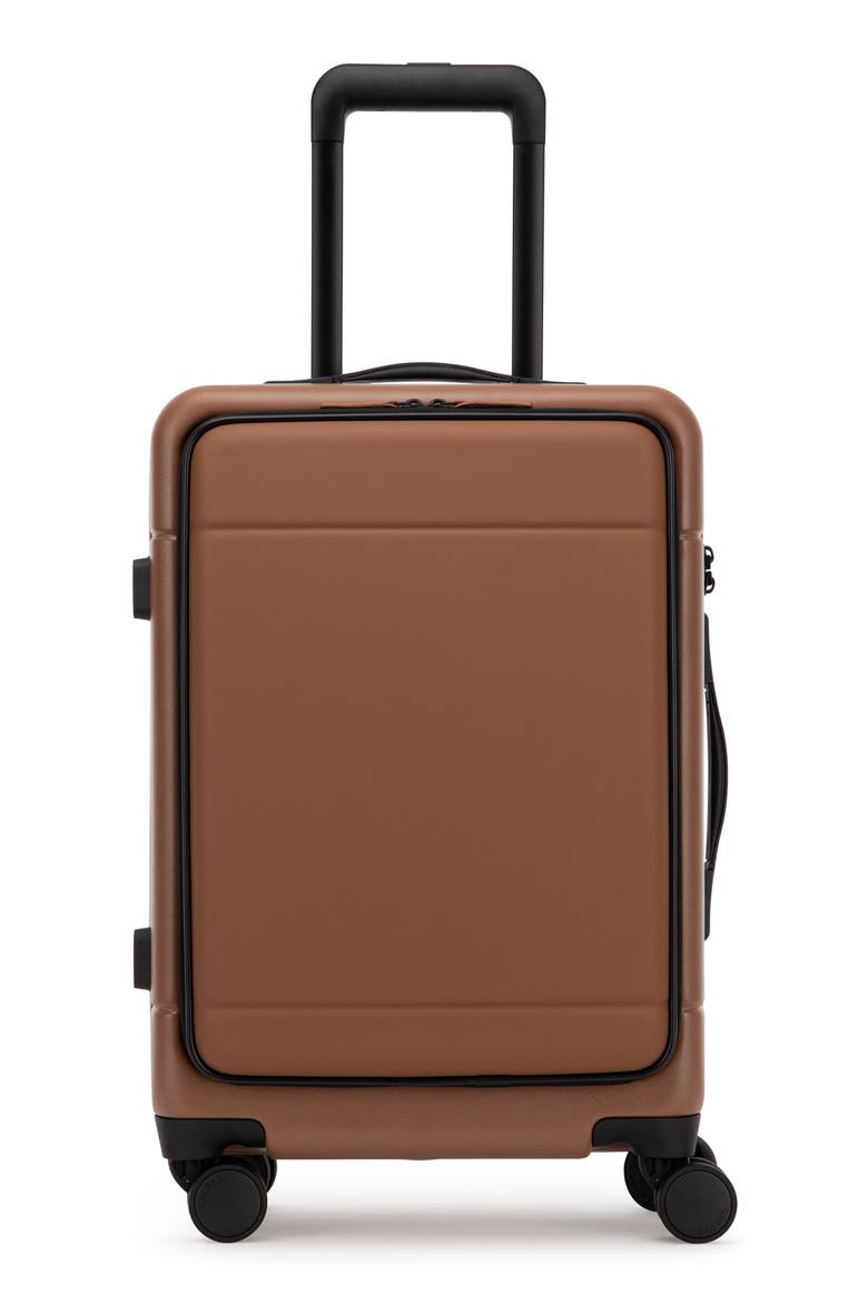 Hue 22-Inch Front Pocket Carry-On Suitcase, Main, color, HAZEL