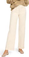 NIC+ZOE Patch Pocket High Waist Wide Leg Jeans