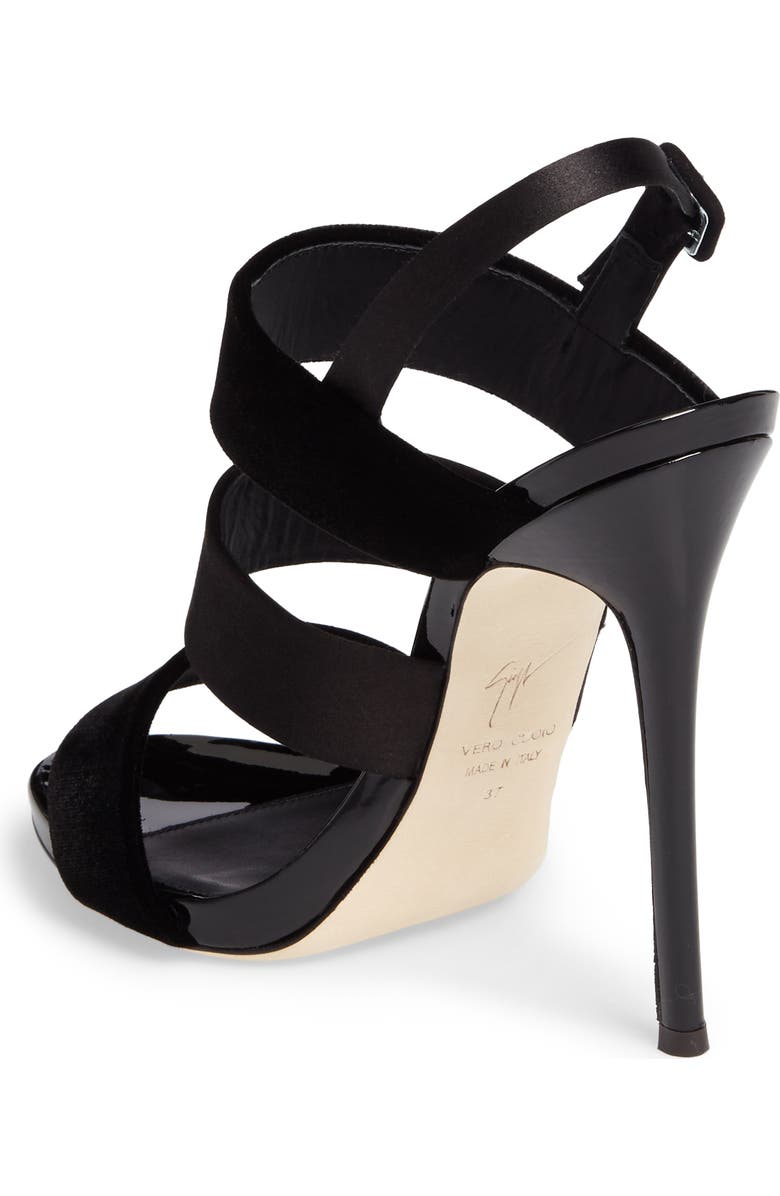Giuseppe Zanotti Strappy Slingback Sandal, Alternate, color,