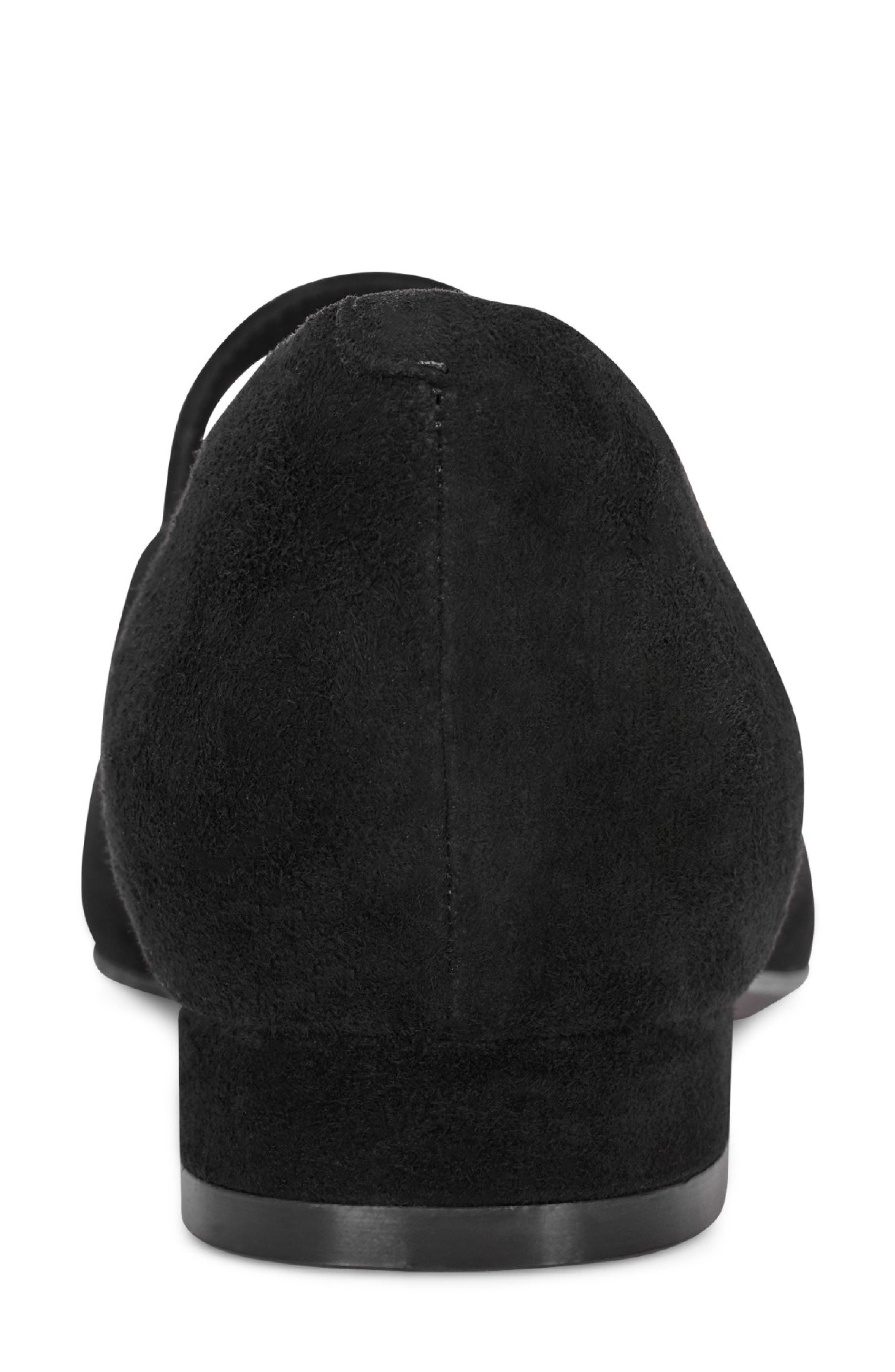 Rockport Taren Pointed Toe Flat, Alternate, color, Black