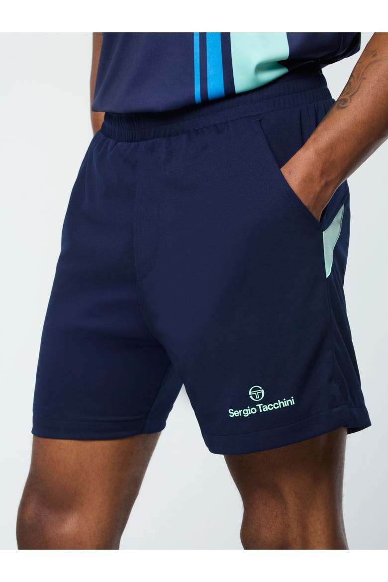 Luca Piqu Short, Alternate, color, MARITIME BLUE