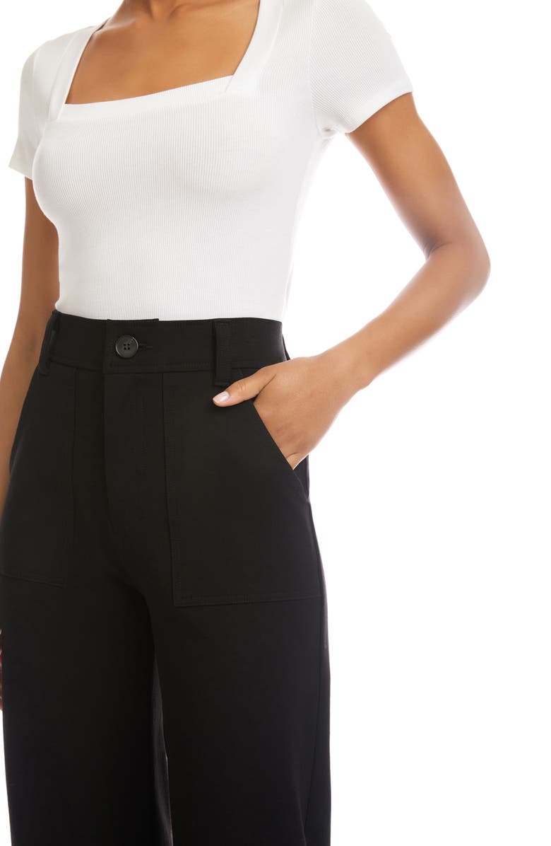 FIFTEEN TWENTY Rylee Crop Pants, Alternate, color, Black