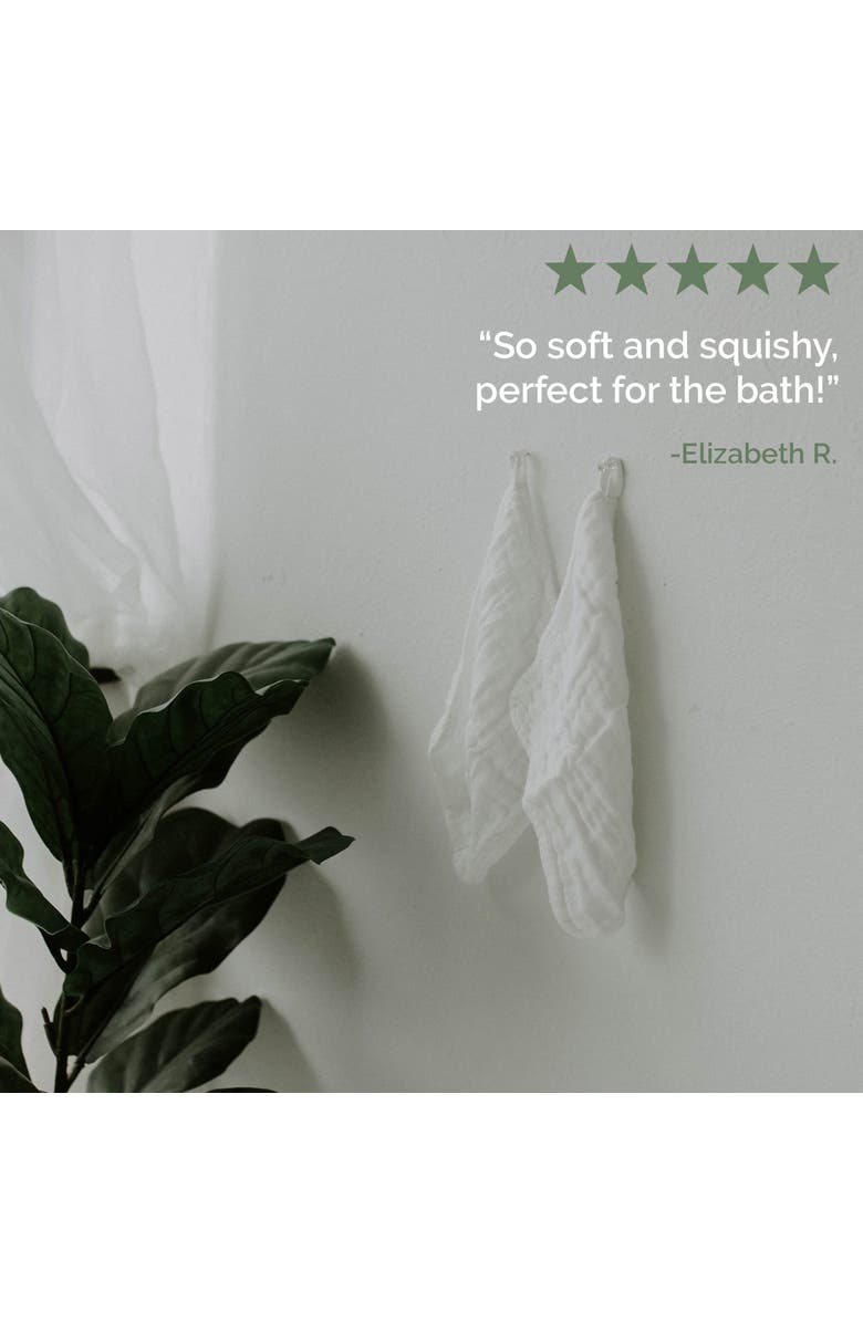 Parker Baby Co. Muslin Cotton Baby Washcloths - 6 Pack, Alternate, color, White
