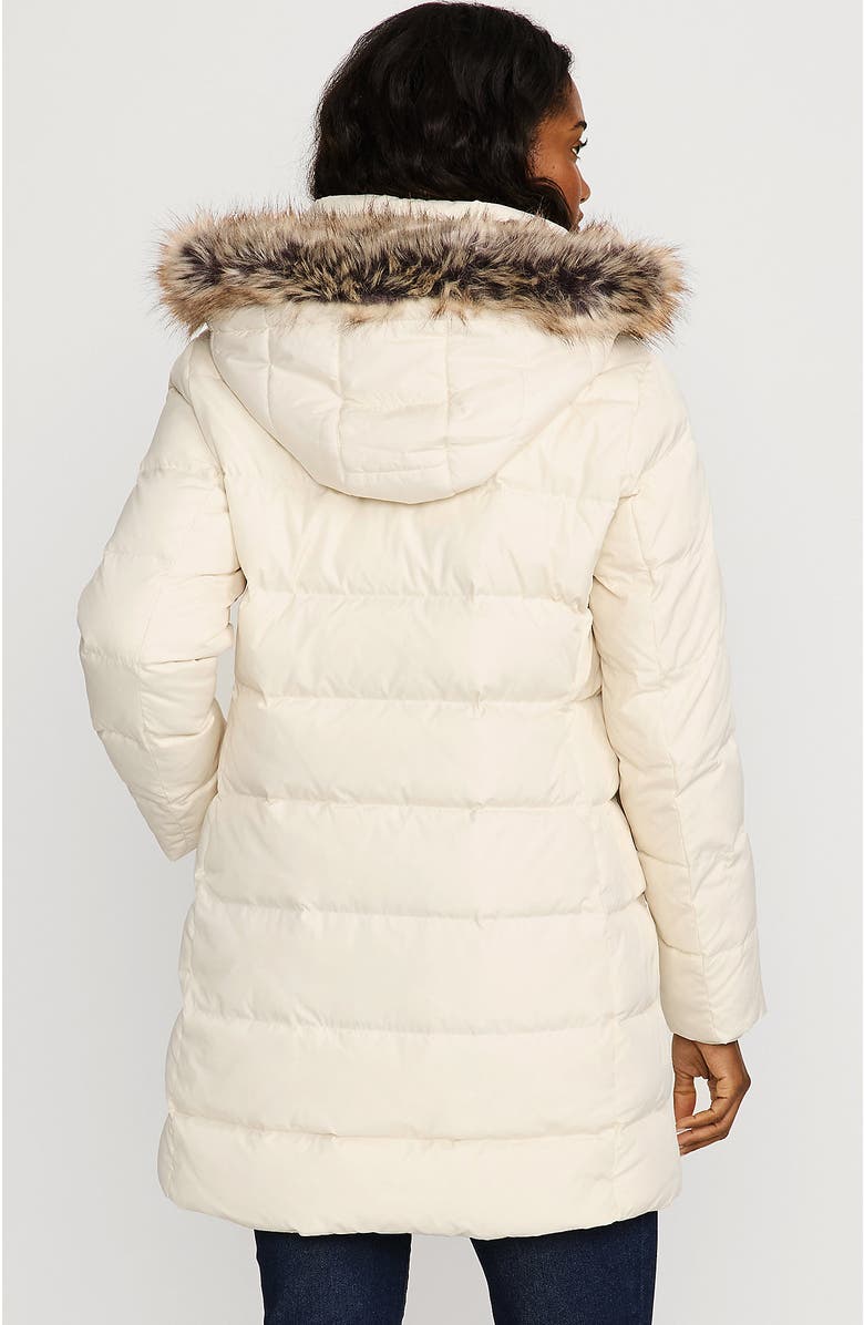 Lands' End Down Winter Coat, Alternate, color, Ivory Pearl