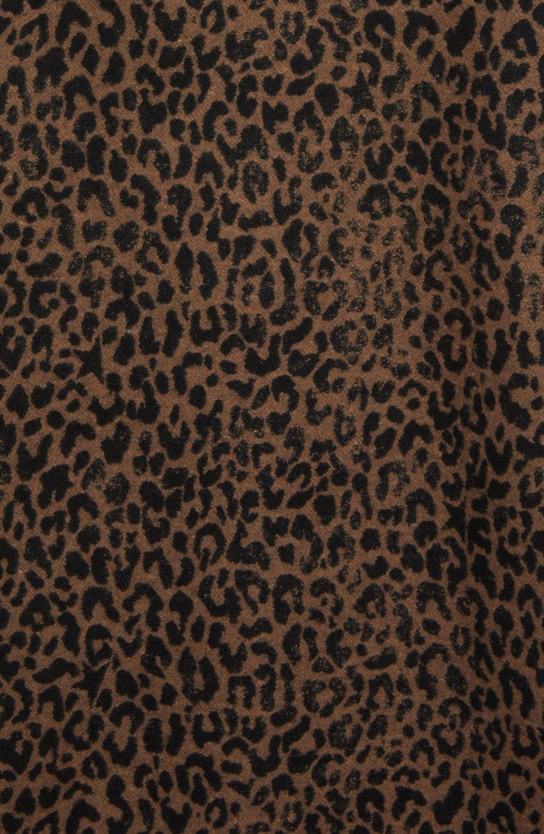 Golden Goose 2B Leopard Oversize Wool Blend Coat, Alternate, color, 