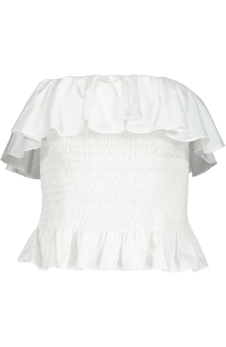 Bishop + Young Isabelle Strapless Tiered Top, Alternate, color, Salt