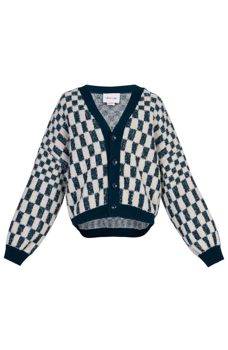 De Loreta Victoria V-Neck Alpaca Blend Cardigan, Alternate, color, 