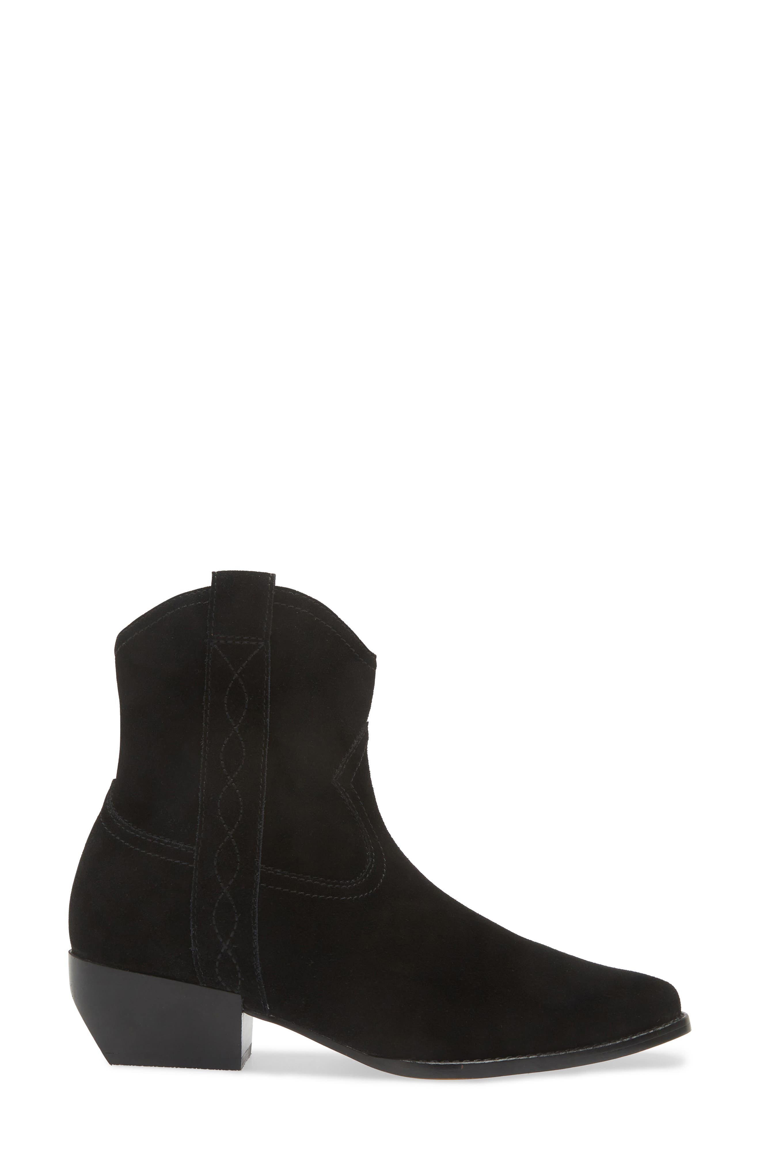 FRANKIE4 Shadow Bootie, Alternate, color, Black Suede