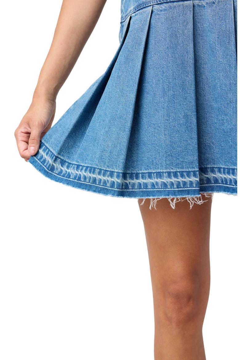Coco Pleated Denim Dress, Alternate, color, Meridian St.
