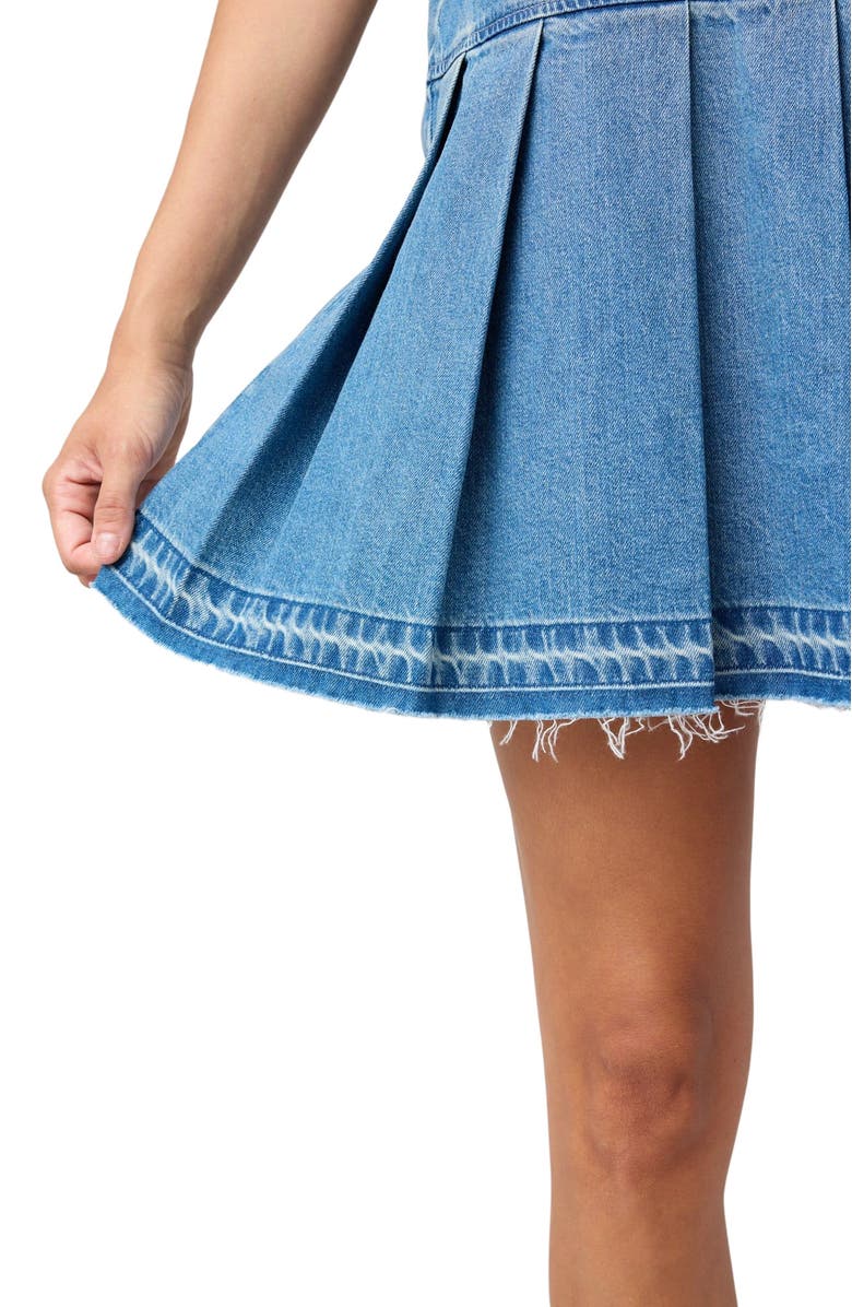 TT Studios Coco Pleated Denim Dress, Alternate, color, Meridian St.