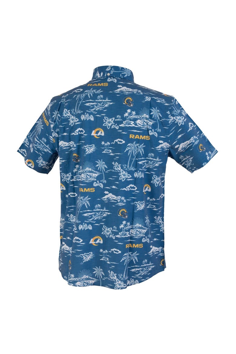 Men's Reyn Spooner  Royal Los Angeles Rams Kekai Performance Button-Down Top, Alternate, color, Royal
