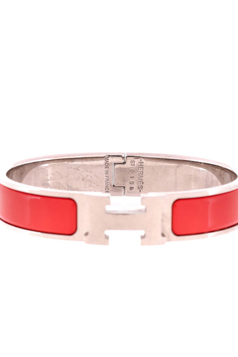 Clic H Bracelet Enamel Narrow, Alternate, color, Pink