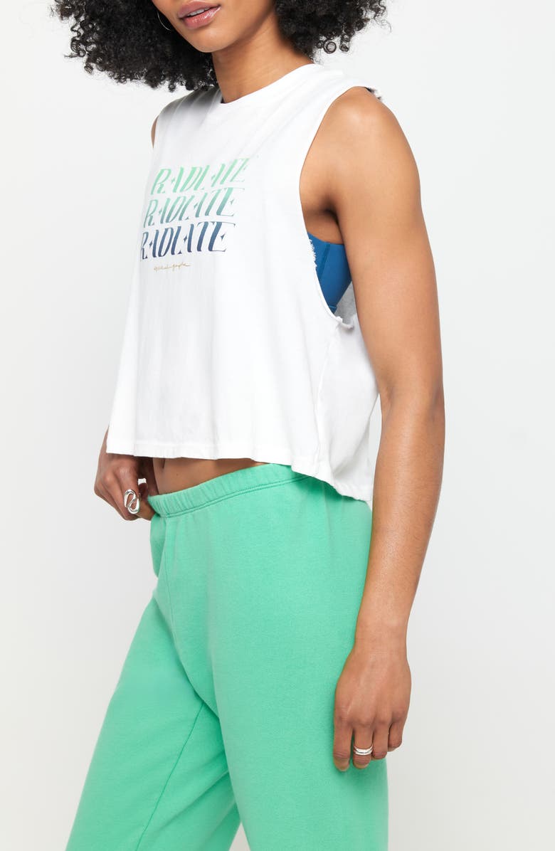 Spiritual Gangster Radiate Crop Cotton Graphic Tank Top, Alternate, color, 
