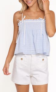 Petal & Pup Mireille Gingham Babydoll Top