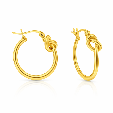 Gold-Plated Knot Hoops