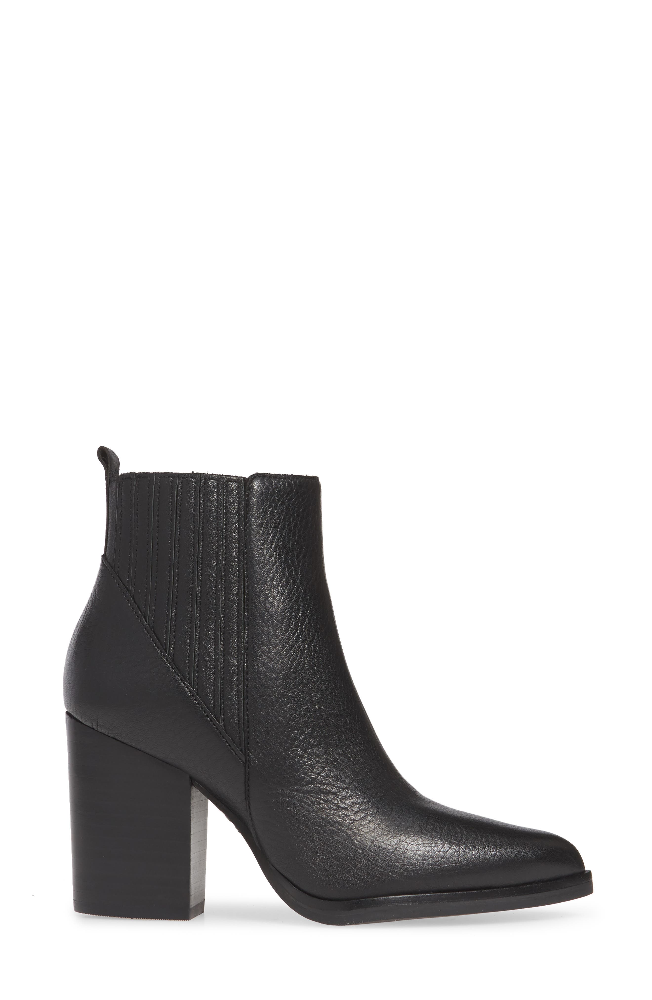 Marc Fisher LTD Alva Bootie, Alternate, color, Black Leather