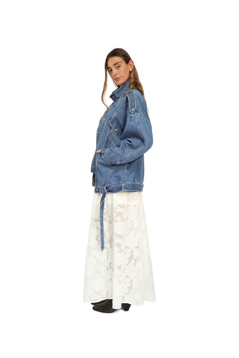 Downtown Denim Oversized Jacket, Alternate, color, Dark Blue