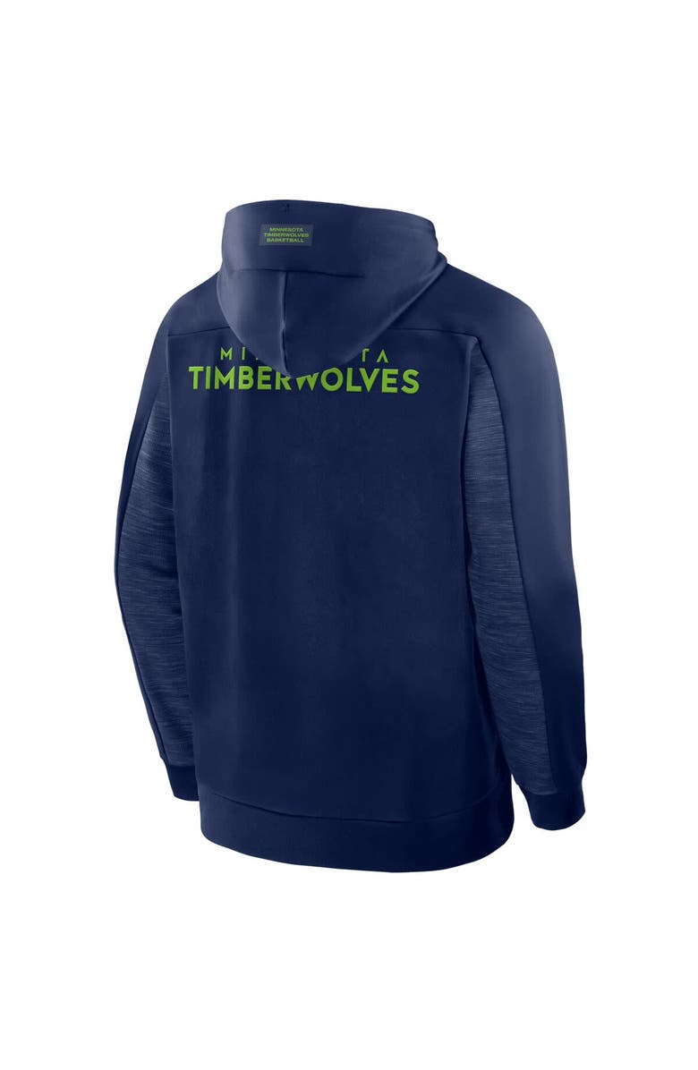 FANATICS Men's Fanatics Navy Minnesota Timberwolves Back Door Cut Play Defender Full-Zip Hoodie, Alternate, color, Navy