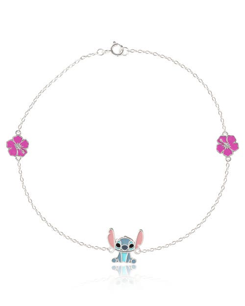 Disney Sterling Silver Anklet In Metallic