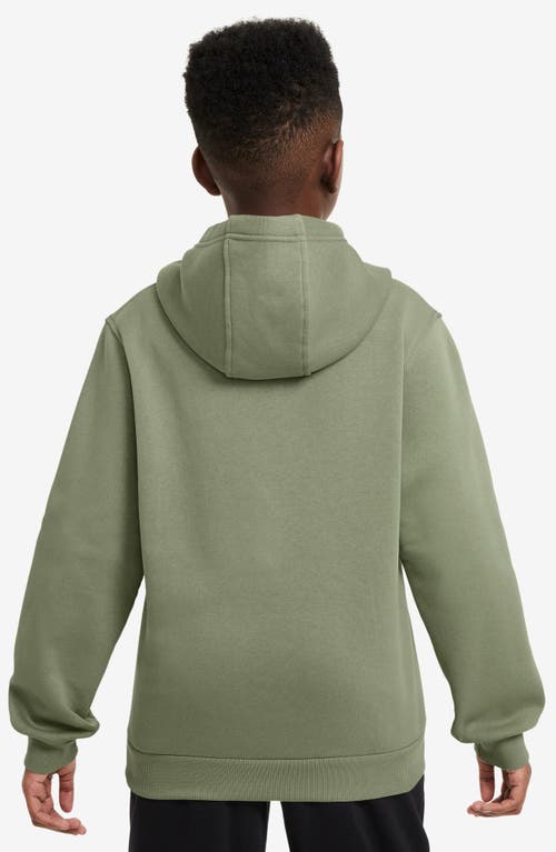 Nike Kids' Club Fleece Hoodie In Green