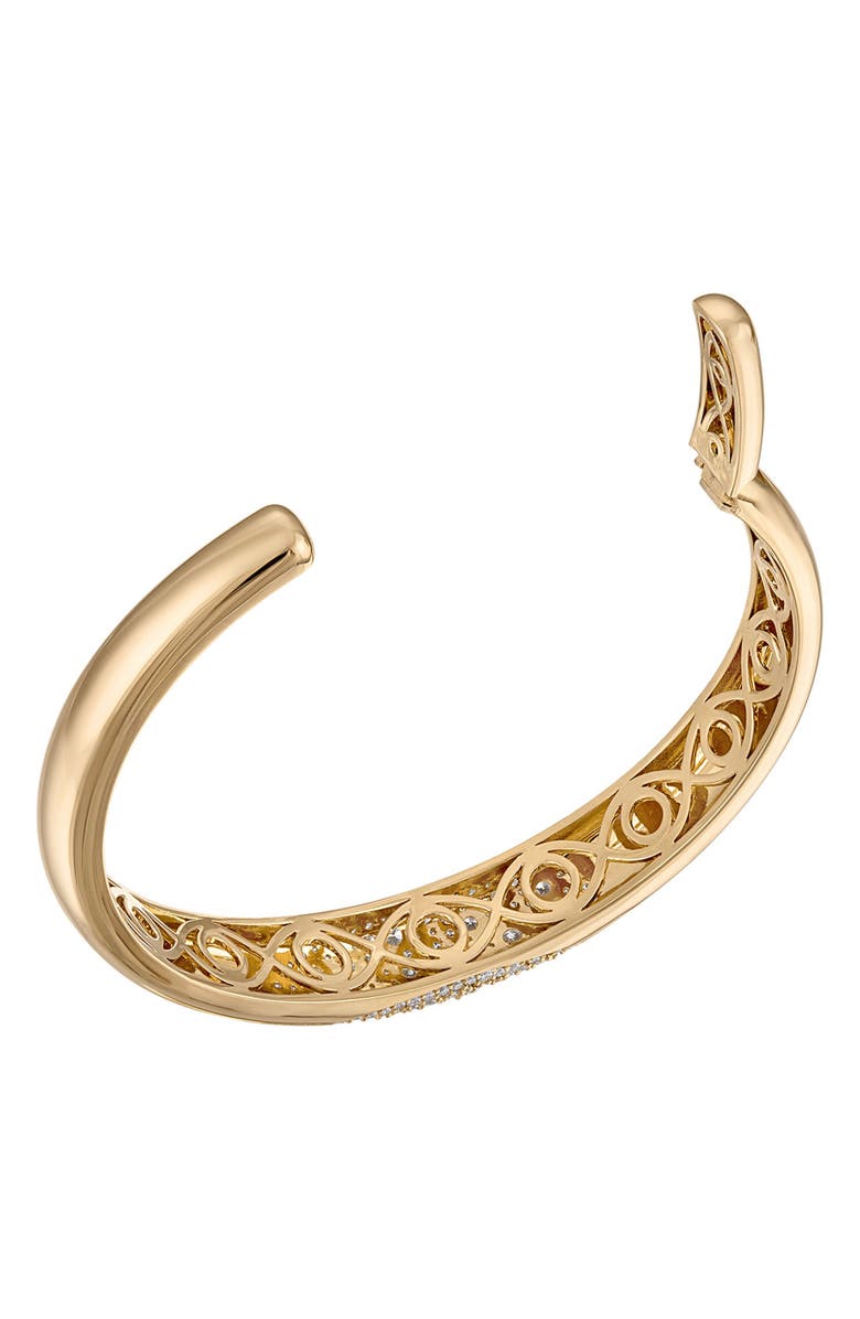 EDEN PRESLEY Glitter Diamond Cuff Bracelet, Alternate, color, Yellow Gold Diamond