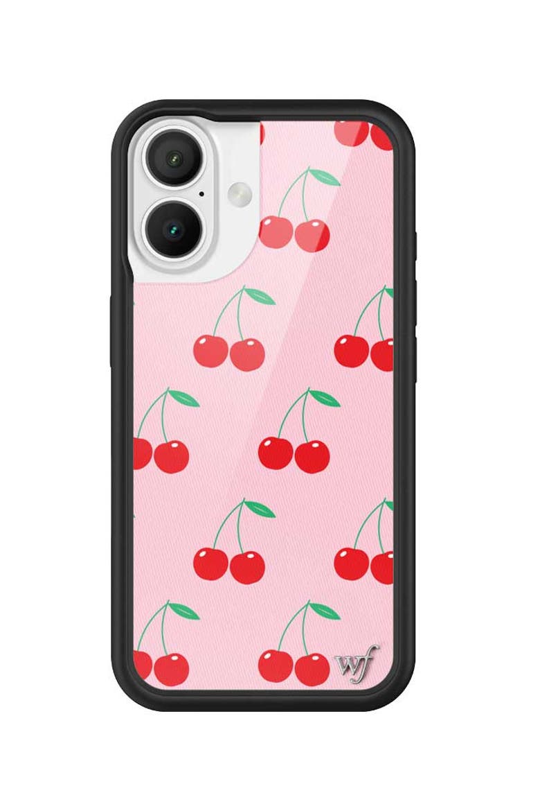Pink Cherries iPhone Case, Main, color, Pink