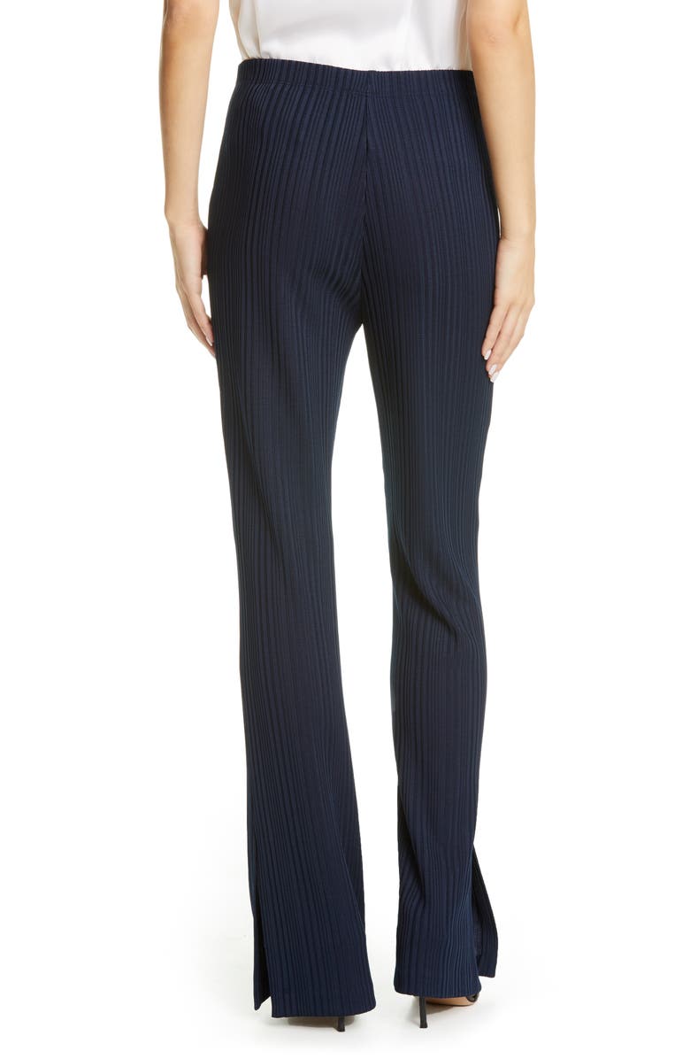St. John Collection Variegated Rib Pull-On Pants, Alternate, color,