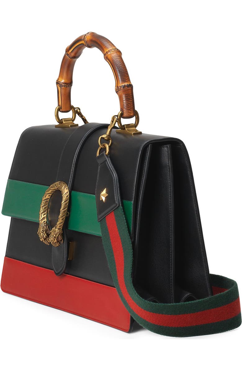 Gucci Large Dionysus Top Handle Leather Shoulder Bag, Alternate, color,
