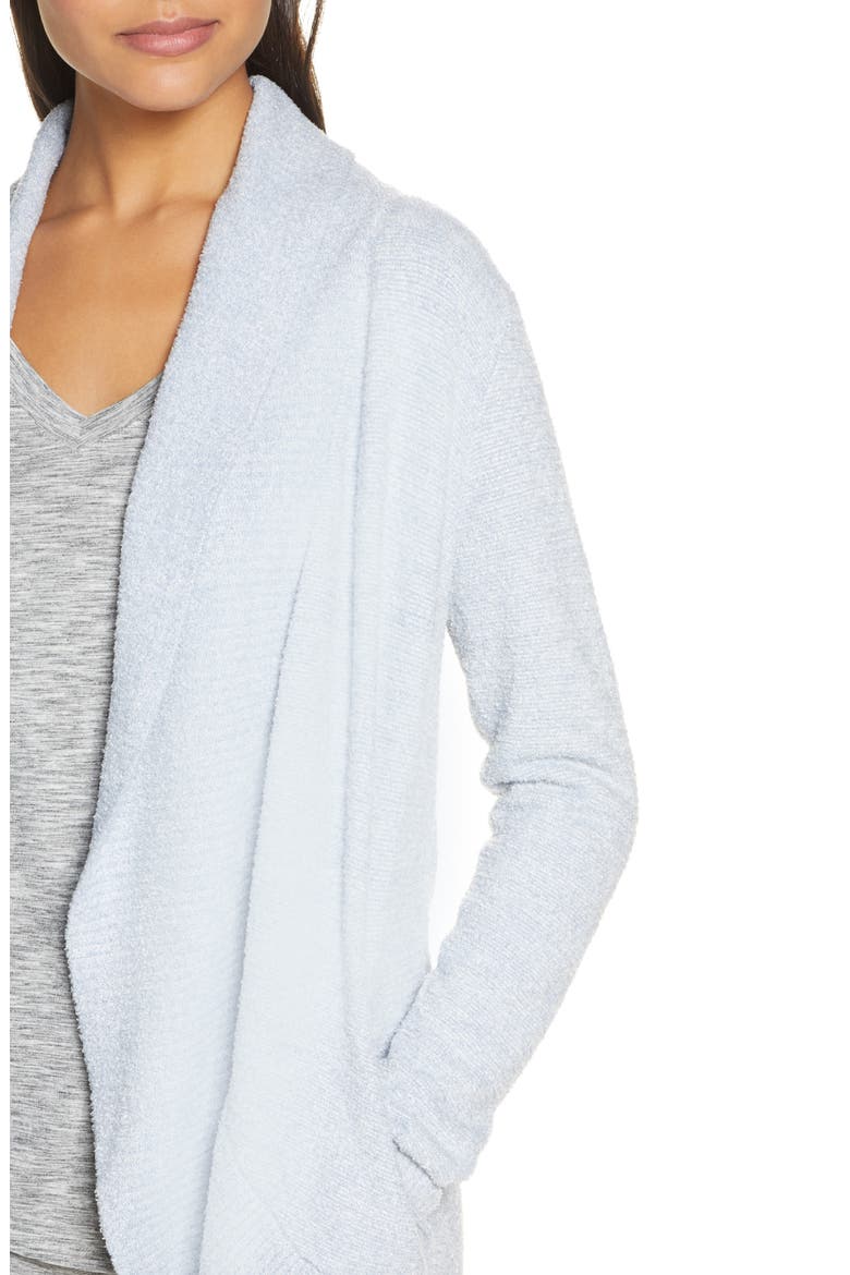 CozyChic Lite® Circle Cardigan, Alternate, color, HE DENIM BLUE/ WHITE