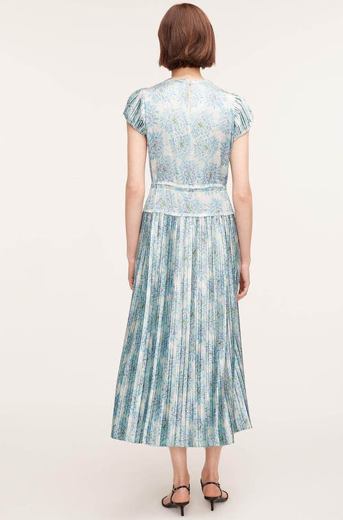 REBECCA TAYLOR REBECCA TAYLOR ASTERA FLEUR PLEATED PUFFED SLEEVE DRESS