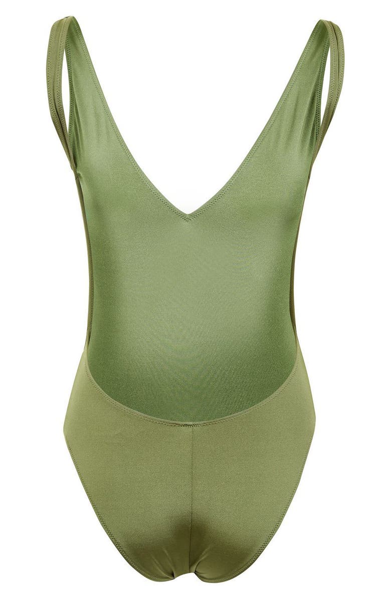 Topshop Pamela One-Piece Swimsuit, Alternate, color, 
