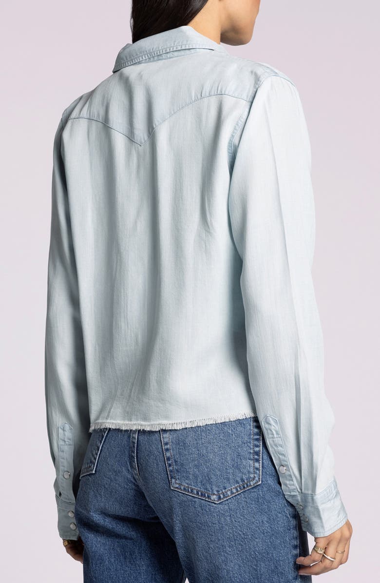 Thread & Supply Tillie Chambray Snap-Up Shirt, Alternate, color, Amy Wash